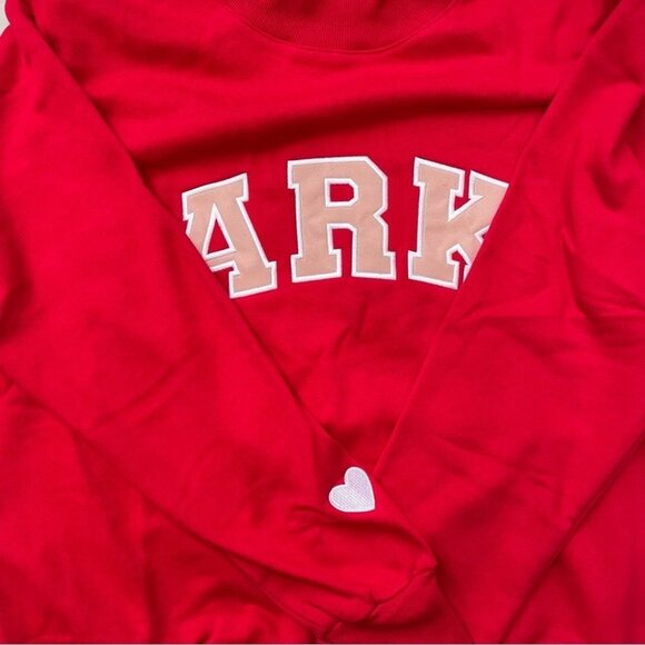 NEW Parker Red Varsity Logo Lounge Set - Pullover & Sweatpants - Picture 3 of 5